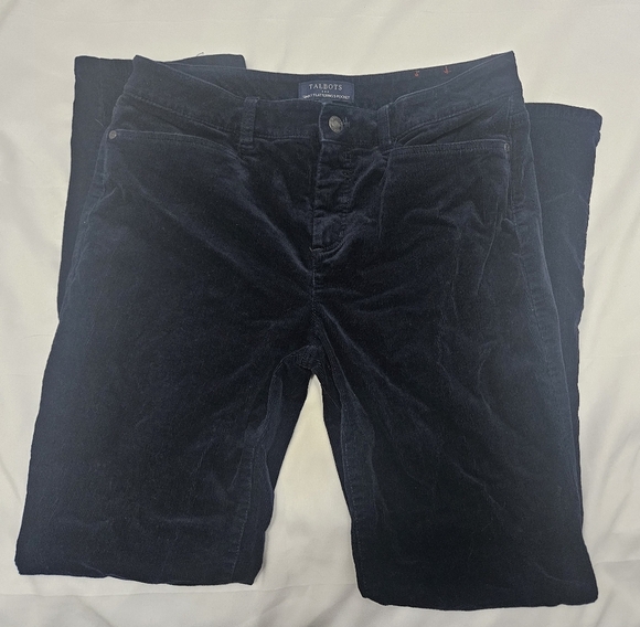 Talbots Navy Blue Straight Leg Corduroy Pants! - Picture 2 of 7